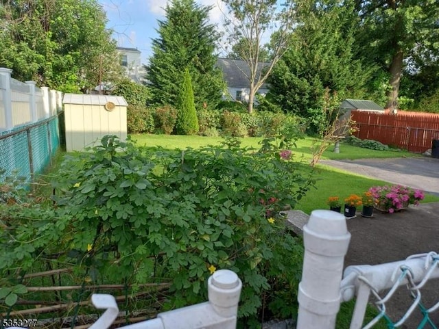 view of yard with fence private yard
