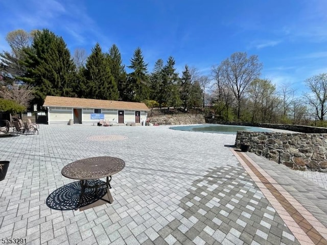 exterior space with a patio