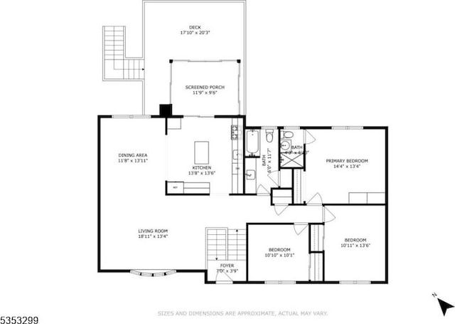 1231 Sunnyfield Ln, Scotch Plains Twp, NJ 07076 - home floor plan