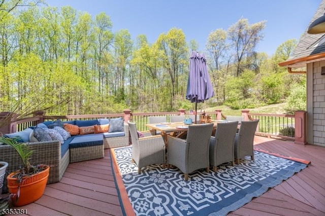 14 Jenny Ln, Vernon Twp, NJ 07461 - deck featuring an outdoor living space and outdoor dining space
