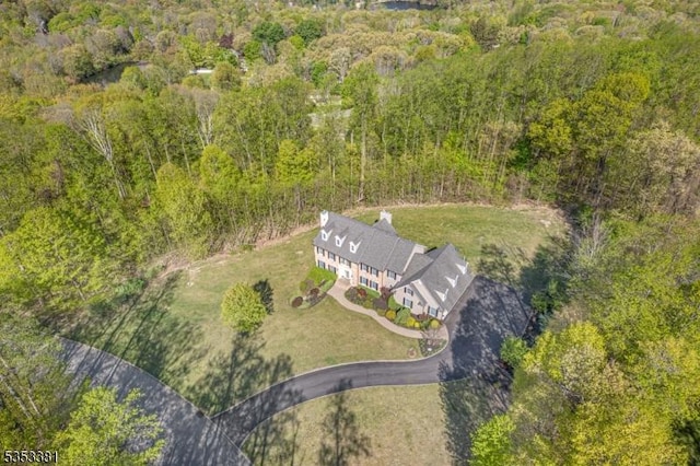 14 Jenny Ln, Vernon Twp, NJ 07461 - bird's eye view featuring a wooded view