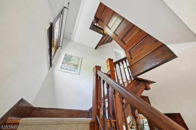 view of staircase