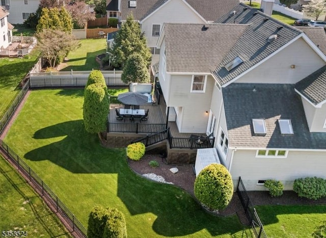 bird's eye view featuring a residential view
