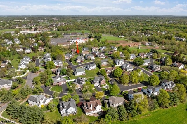drone / aerial view featuring a residential view