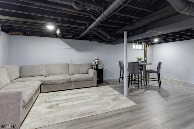 living room featuring wood finished floors