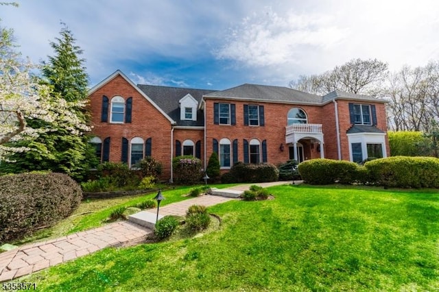 2 Natale Dr, Sparta Twp, NJ 07871 - colonial home featuring brick siding and a front yard