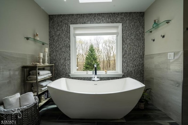 2 Natale Dr, Sparta Twp, NJ 07871 - full bath with tile walls and a soaking tub