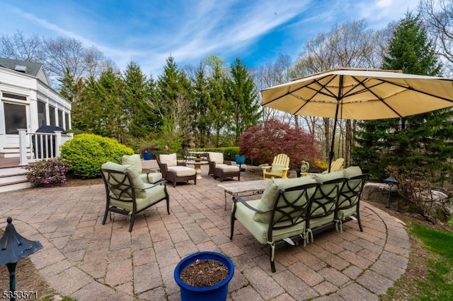 2 Natale Dr, Sparta Twp, NJ 07871 - view of patio with an outdoor hangout area