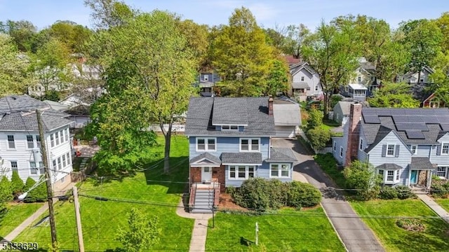 bird's eye view featuring a residential view