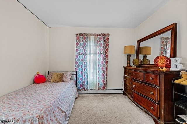 bedroom with carpet