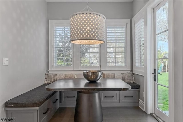 dining area with breakfast area and plenty of natural light