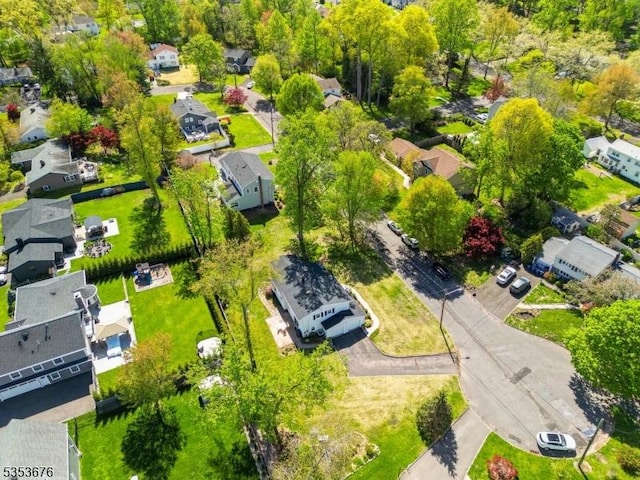 bird's eye view with a residential view