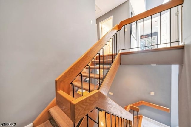 view of staircase