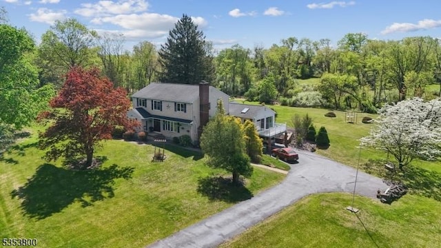aerial view of property and surrounding area