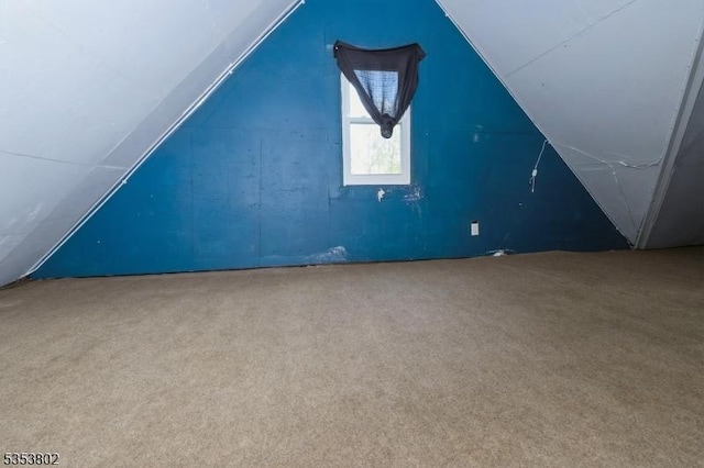 590 Valley Rd, Long Hill Twp, NJ 07933 - additional living space featuring carpet and lofted ceiling