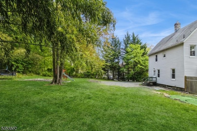 590 Valley Rd, Long Hill Twp, NJ 07933 - view of yard featuring a trampoline
