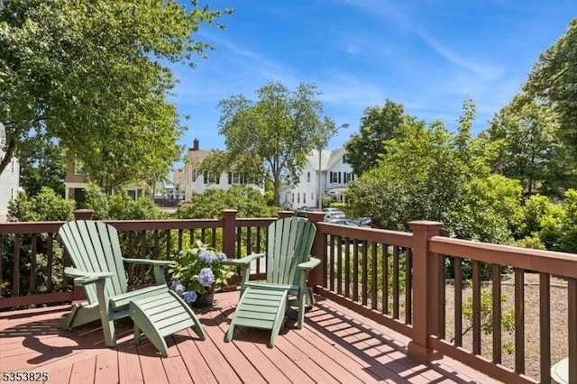 2 Perry St, Morristown Town, NJ 07960 - wooden deck with a residential view