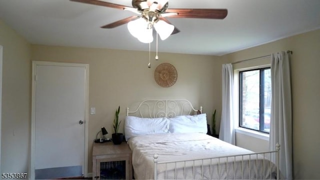 2324 Old Stone Mill Dr, East Windsor Twp, NJ 08512 - bedroom featuring ceiling fan