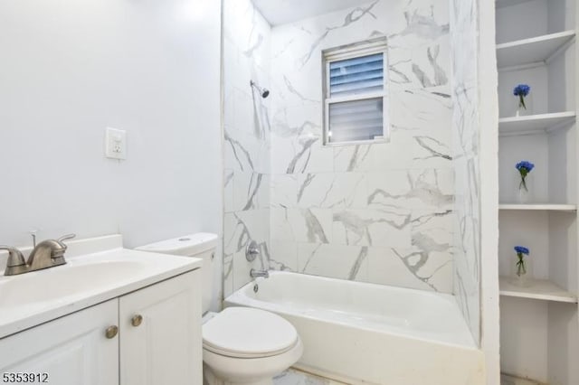 18 Ellis Ave, Irvington Twp, NJ 07111 - full bath with vanity, bathing tub / shower combination, and toilet