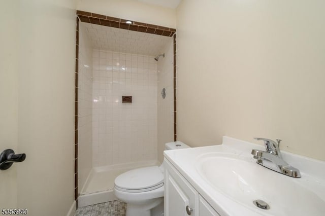 318 Sunnyside Ter, Bridgewater Twp, NJ 08807 - full bath featuring vanity, a stall shower, and toilet