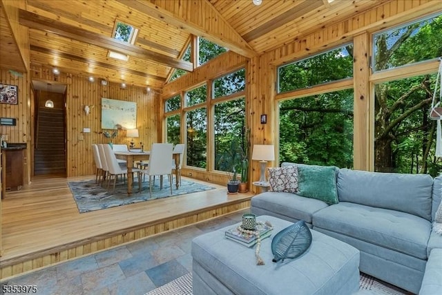 sunroom featuring healthy amount of natural light