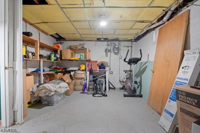 view of storage room