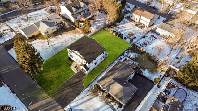 birds eye view of property featuring a residential view