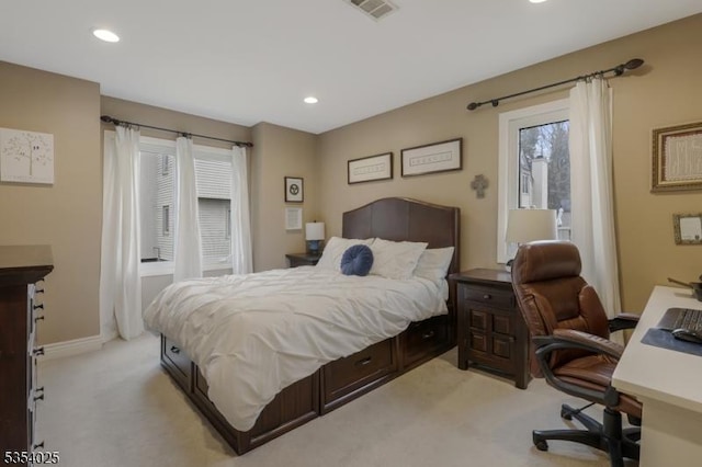 3 F Somerset Hills Ct Unit 3F, Bernardsville Boro, NJ 07924 - bedroom featuring light colored carpet, a desk, and recessed lighting