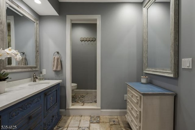 3 F Somerset Hills Ct Unit 3F, Bernardsville Boro, NJ 07924 - bathroom with vanity and toilet
