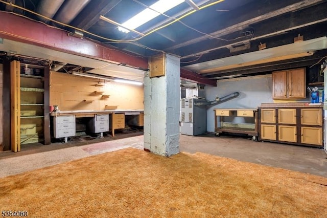 51 Meggins Rd, Rockaway Twp, NJ 07866 - unfinished basement featuring heating unit