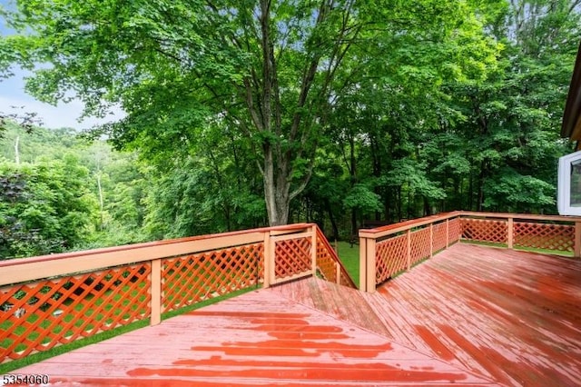 51 Meggins Rd, Rockaway Twp, NJ 07866 - view of wooden deck