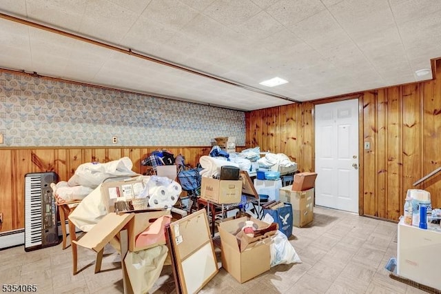 view of storage area