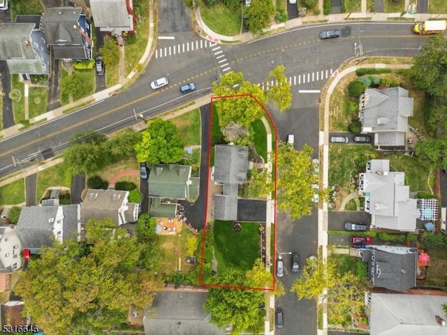 drone / aerial view featuring a residential view