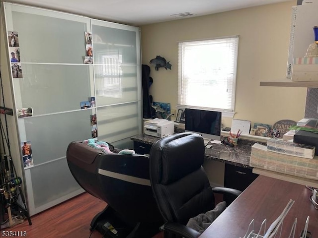 61 Duval St, Bridgewater Twp, NJ 08807 - office with wood finished floors and visible vents