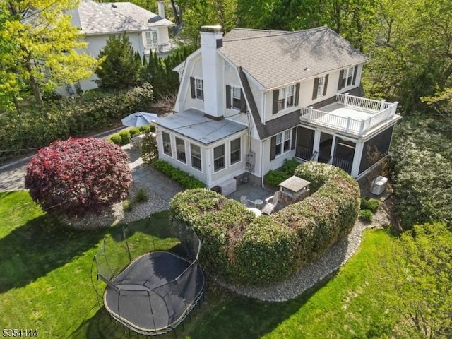 birds eye view of property