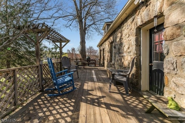 view of deck