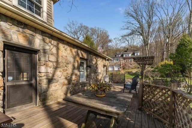 view of deck