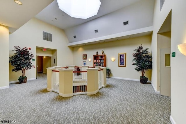 1310 Hamilton Dr, Rockaway Twp, NJ 07866 - welcome area featuring visible vents and a skylight