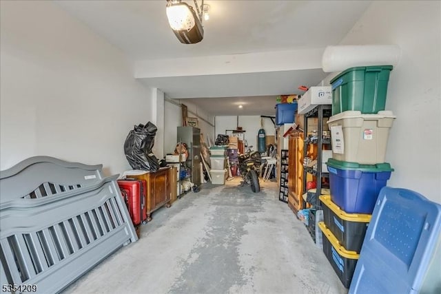 storage area featuring a garage
