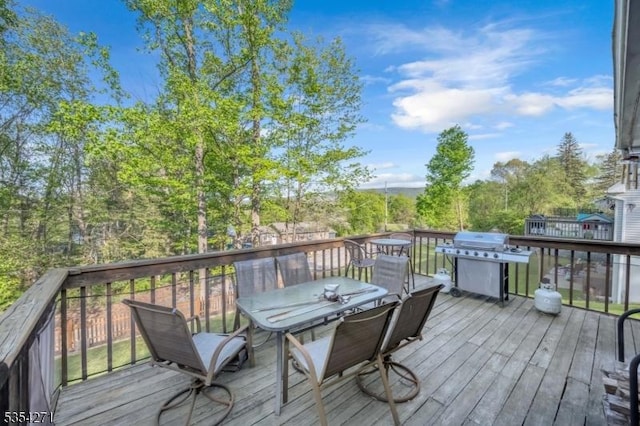 12 Fox Ledge Dr, Vernon Twp, NJ 07418 - deck with outdoor dining space and area for grilling