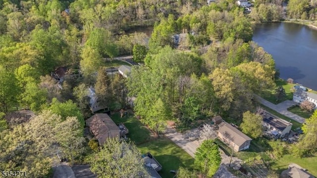 12 Fox Ledge Dr, Vernon Twp, NJ 07418 - bird's eye view featuring a water view and a view of trees