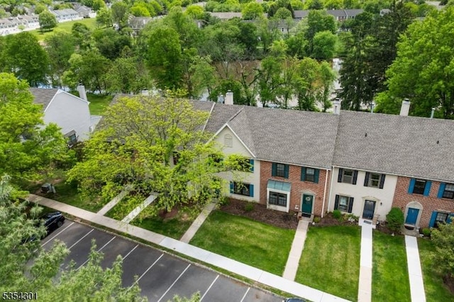 aerial view of property and surrounding area