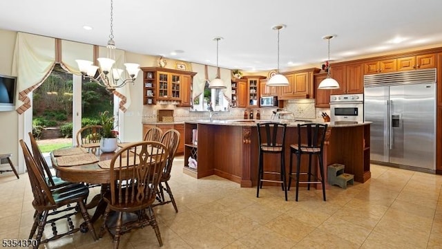37 Gregory Ave, West Orange Twp, NJ 07052 - dining space with a chandelier and recessed lighting