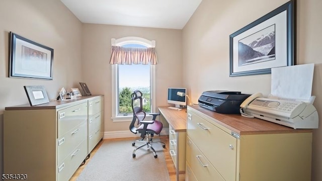 37 Gregory Ave, West Orange Twp, NJ 07052 - office featuring baseboards and light wood-type flooring