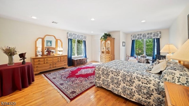 37 Gregory Ave, West Orange Twp, NJ 07052 - bedroom with light wood-style flooring and recessed lighting