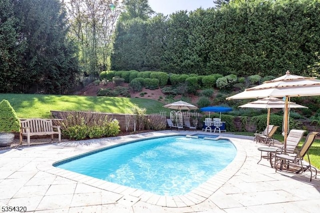 37 Gregory Ave, West Orange Twp, NJ 07052 - view of swimming pool with a patio, fence, and a pool with connected hot tub