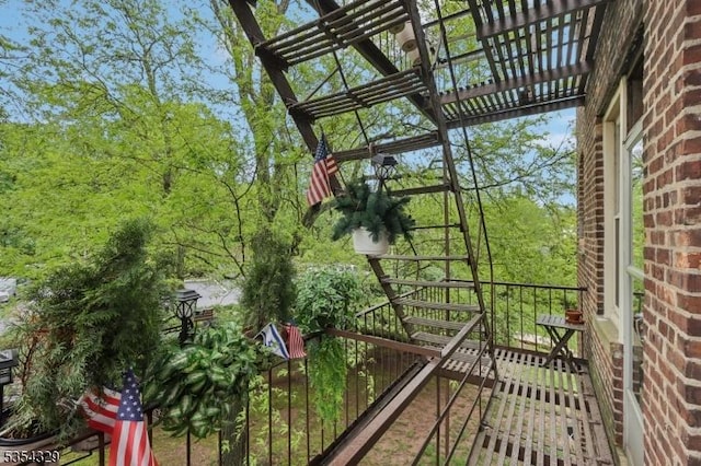 view of balcony