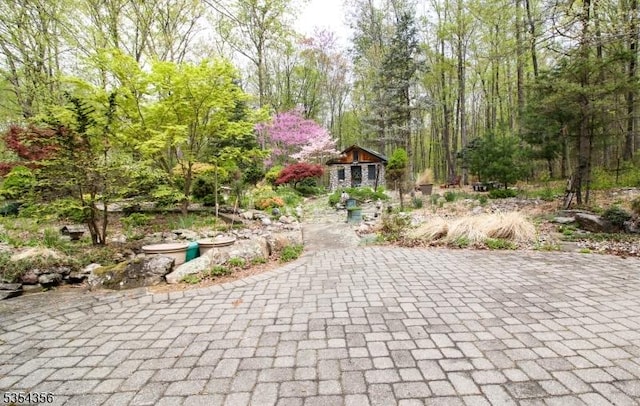 31 Kent Rd, Hampton Twp, NJ 07860 - view of patio / terrace featuring an outbuilding
