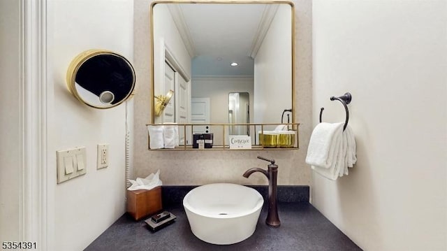 3 Wild Turkey Way Unit 240/, Hardyston Twp, NJ 07419 - bathroom featuring ornamental molding