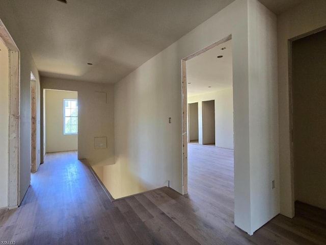 521 Parkwood Ct, Phillipsburg Town, NJ 08865 - hallway with wood finished floors and an upstairs landing